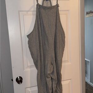 Old Navy Heather Gray Maternity Jumpsuit